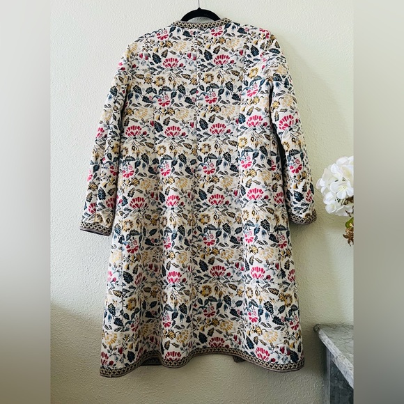 Tristan Floral Quilted Long Jacket - Picture 5 of 12